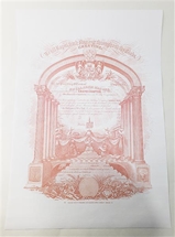 Royal Arch Masons Membership Certificate CLEARANCE